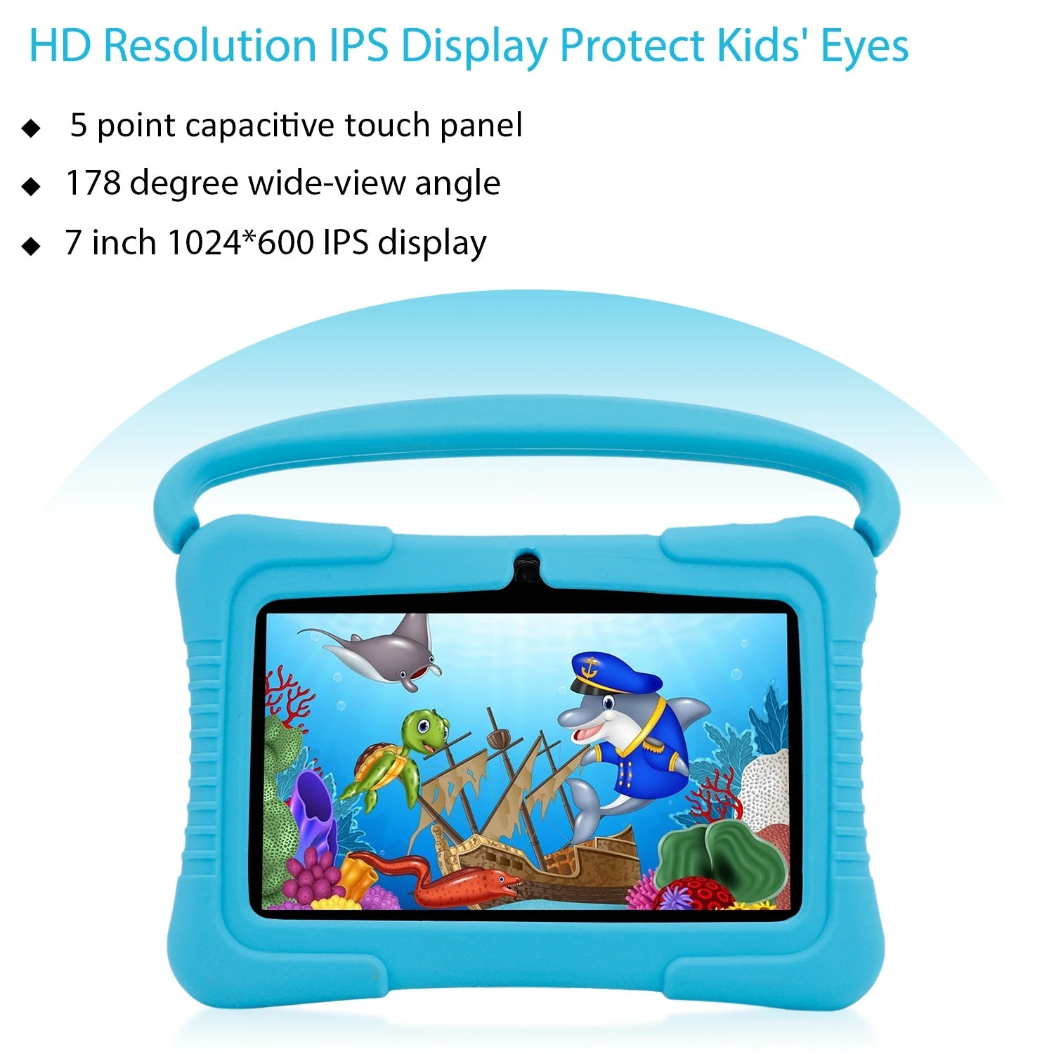 Tablette Enfant 7 Pouces Android 12 Éducative 32GB Écran IPS 1