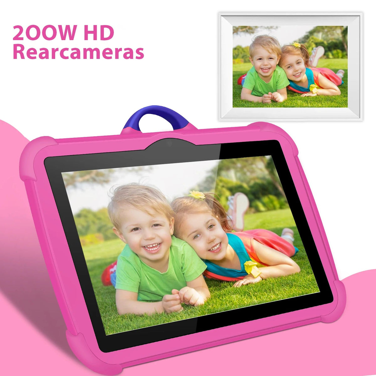 Tablette Enfant 7 Pouces Android Éducative Quad Core 4 Go RAM 64 Go ROM 3