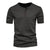 Tee Shirt Homme Col Élégant Coton Respirant