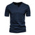Tee Shirt Homme Col Élégant Coton Respirant