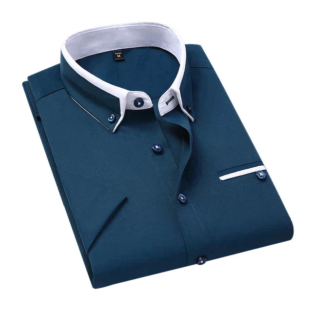 Chemise Homme Manche Courte en Coton Polyvalente 3