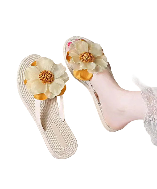 Tongs Femme Style Estival Floral 1
