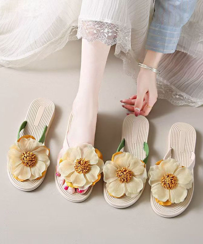 Tongs Femme Style Estival Floral 4