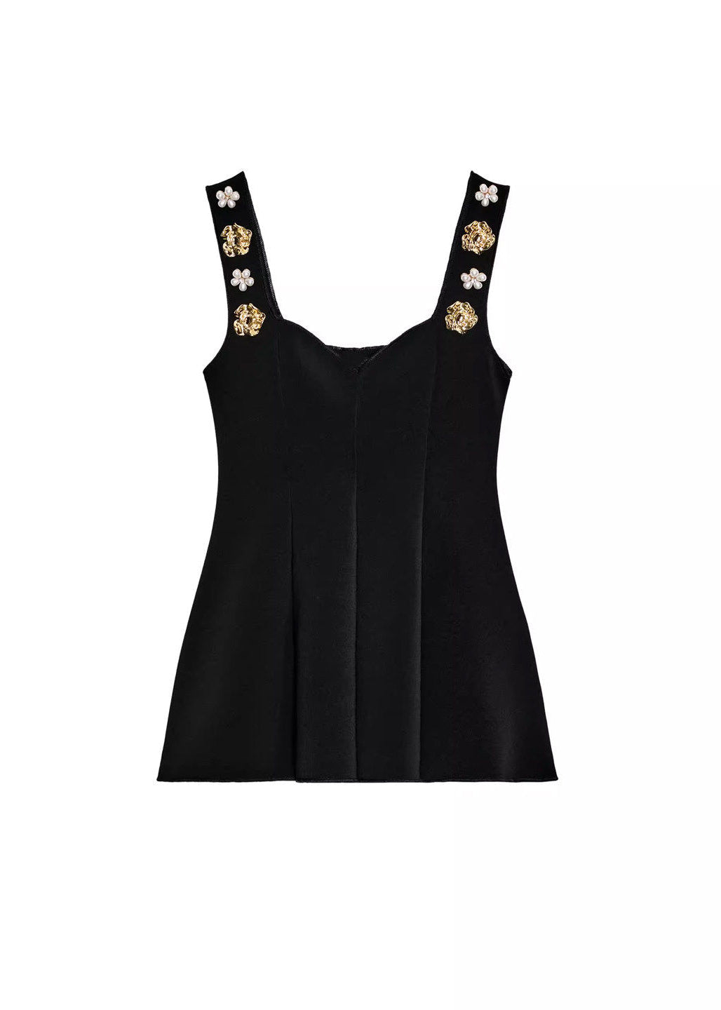 Top Caraco Femme Style Estival à Perles Fines 4
