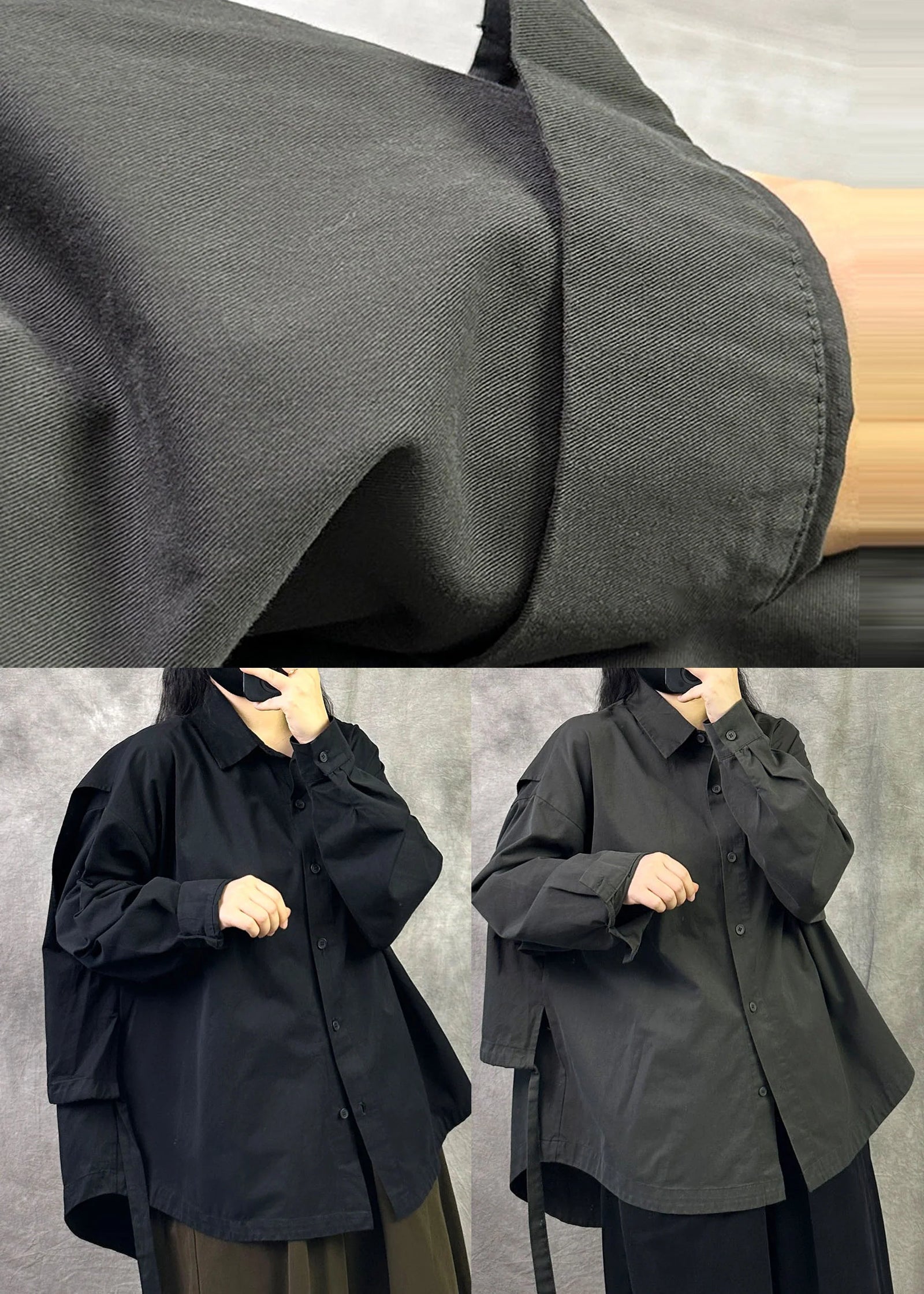 Top Femme Oversize Décontracté Patchwork Automnal 4