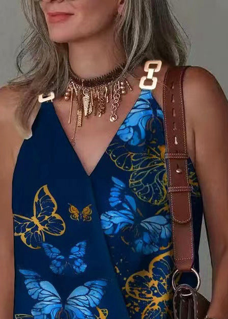 Top Femme à Col V avec Boucle Métallique Style Estival 4