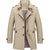 Trench Coat Homme Double Boutonnage Tissu Structuré 2