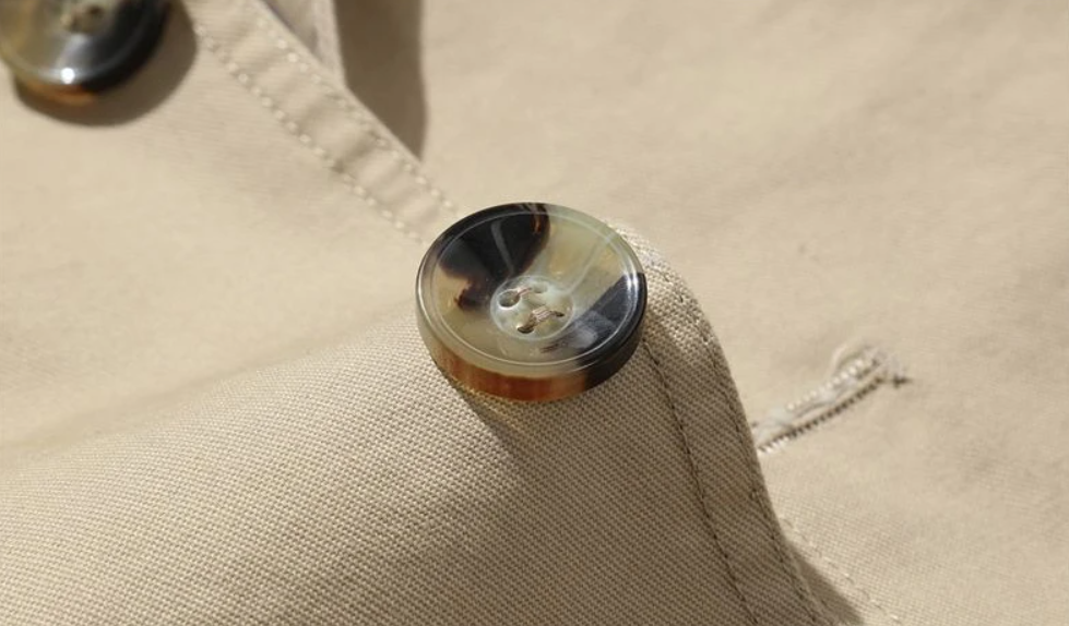 Trench Coat Homme Double Boutonnage Tissu Structuré 5