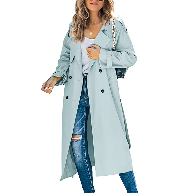 Trench Long Femme Chic 1