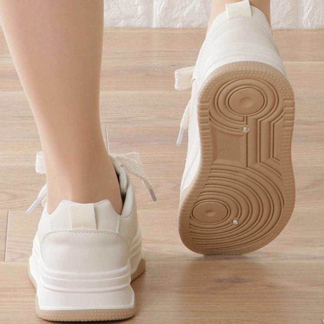 Baskets épaisses blanches pour femmes
