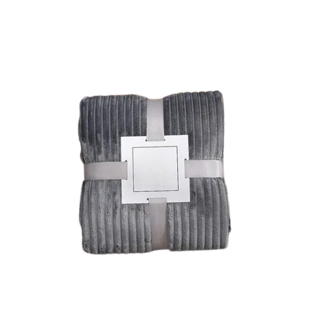 Couverture en flanelle rayée