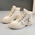 Bottes de Dames Élégantes en Cuir Artificiel Chaud et Confortable 2