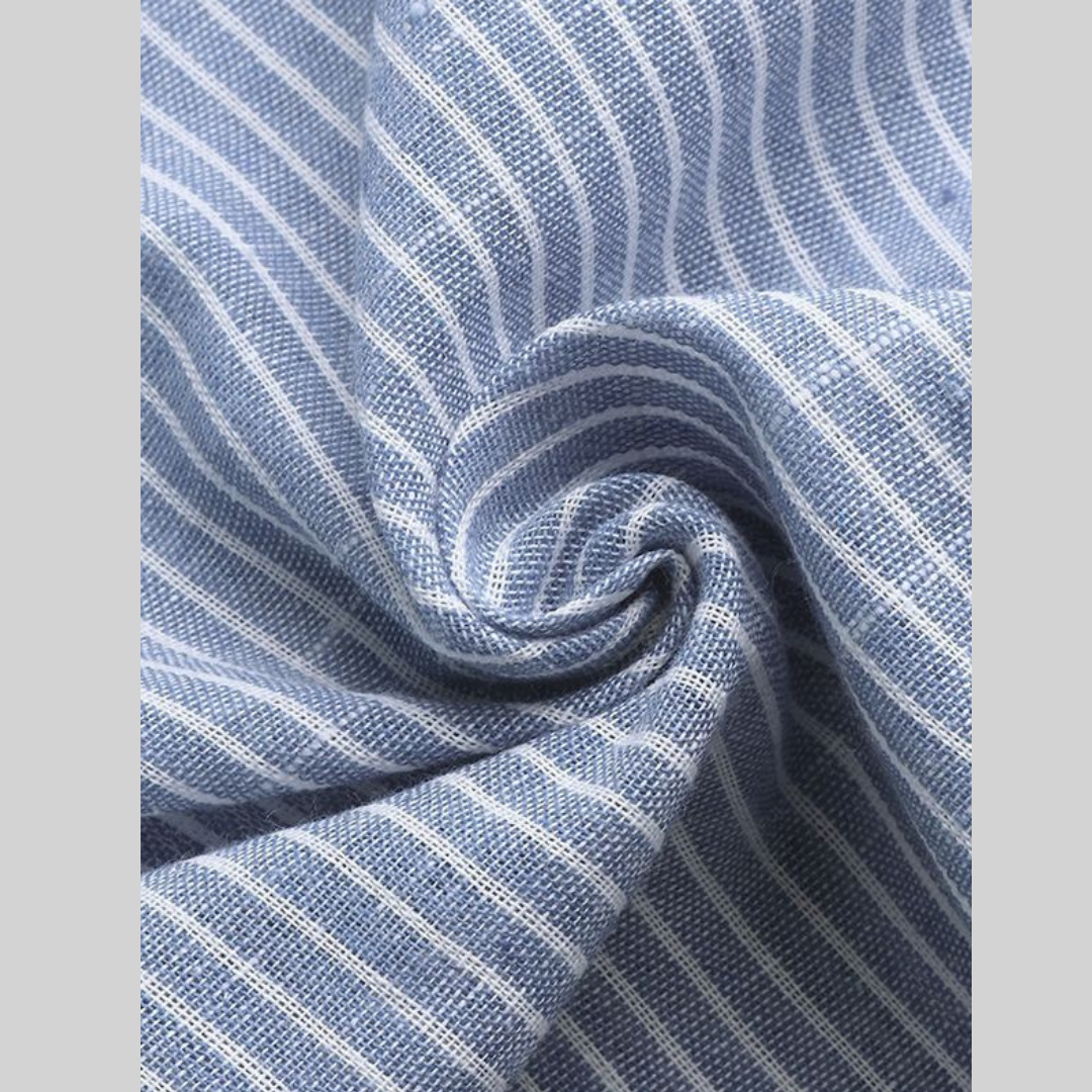 Chemise Homme à Rayures Modernes en Coton et Polyester 3