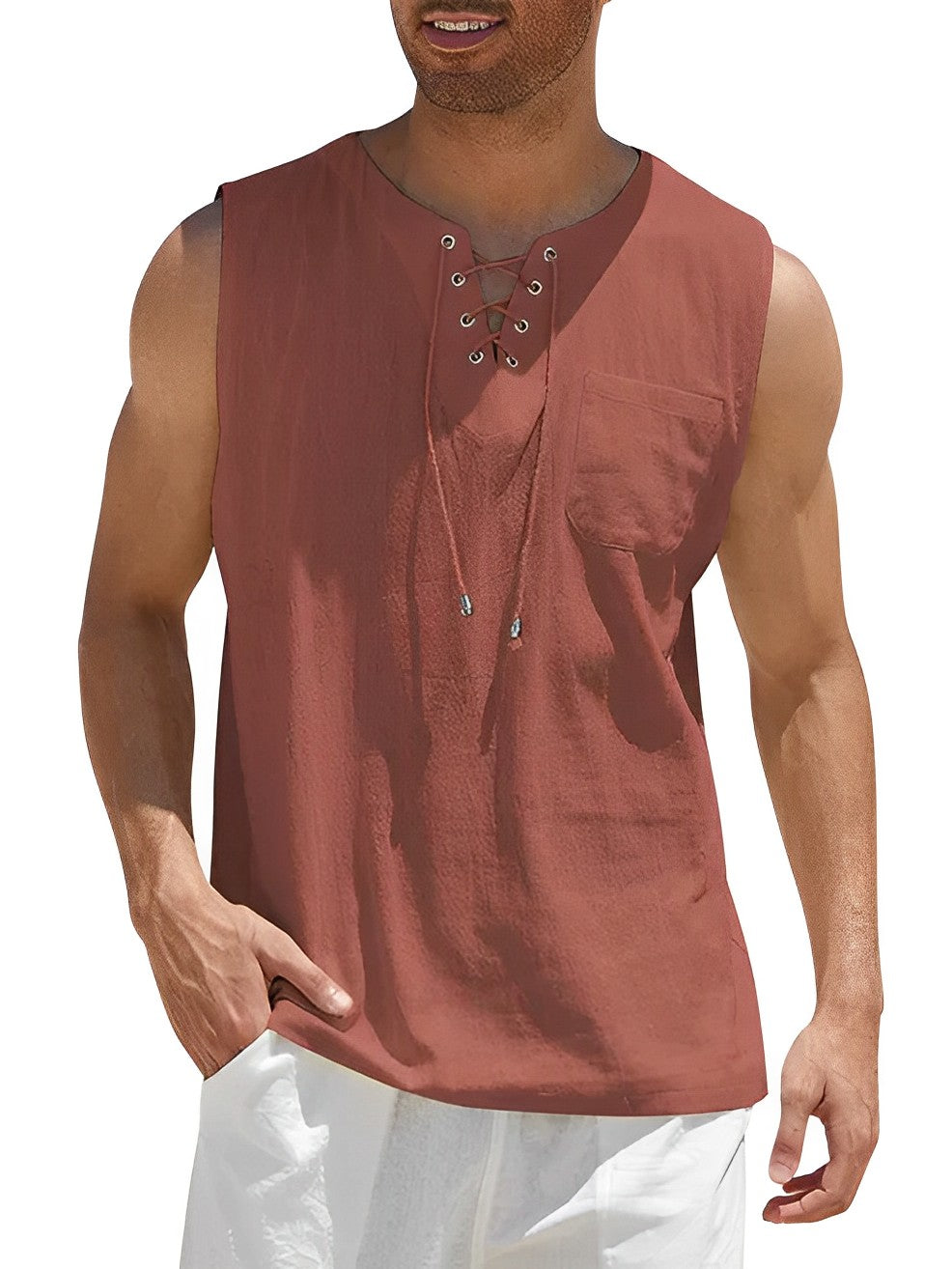Variant image for Haut pour hommes en coton respirant-31