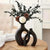 Vase Décoratif en Céramique Abstrait Moderne 30 cm et 25 cm 2