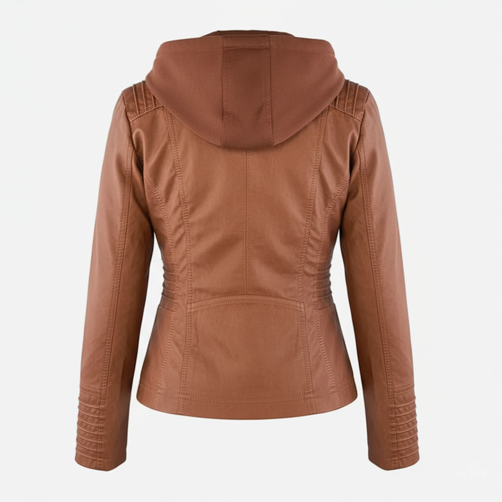 Veste Biker Femme avec Capuche Amovible 6