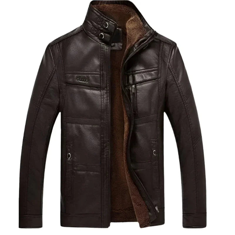Veste Cuir Homme Style Radcliffe Élégante et Polyvalente 5
