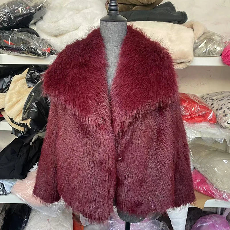 Veste Décontractée Femme en Fausse Fourrure 10