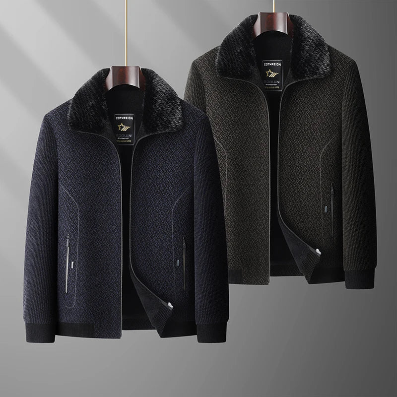 Veste Femme Chic à Col Fourré 5