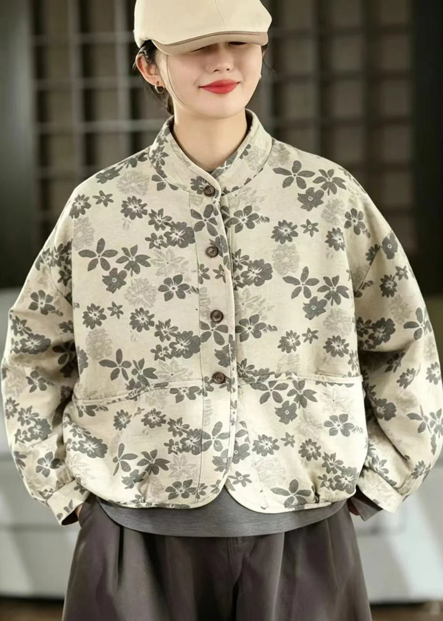 Veste Femme Coupe Ample Col Montant Automne 4