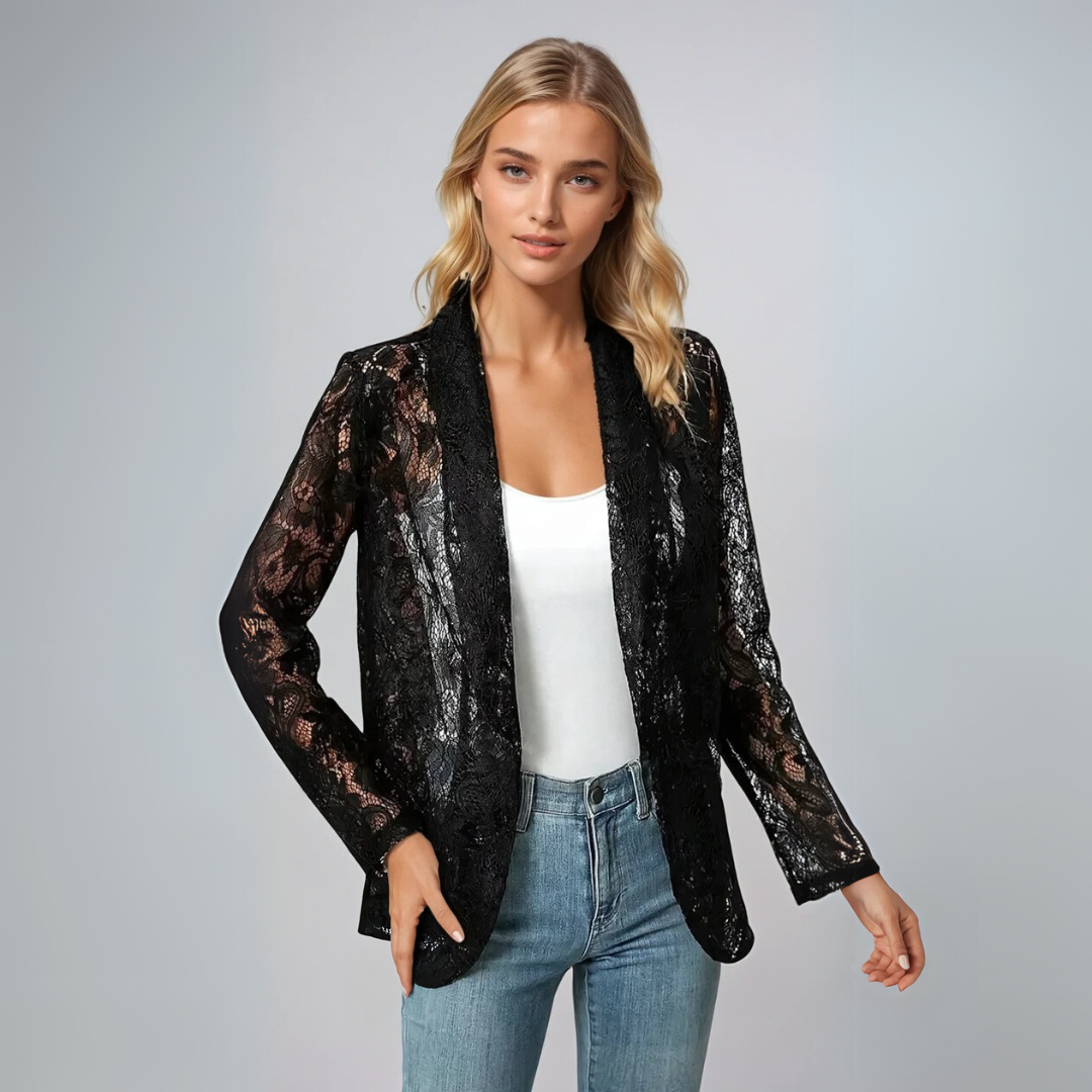 Veste Femme Élégante en Dentelle Légère 1
