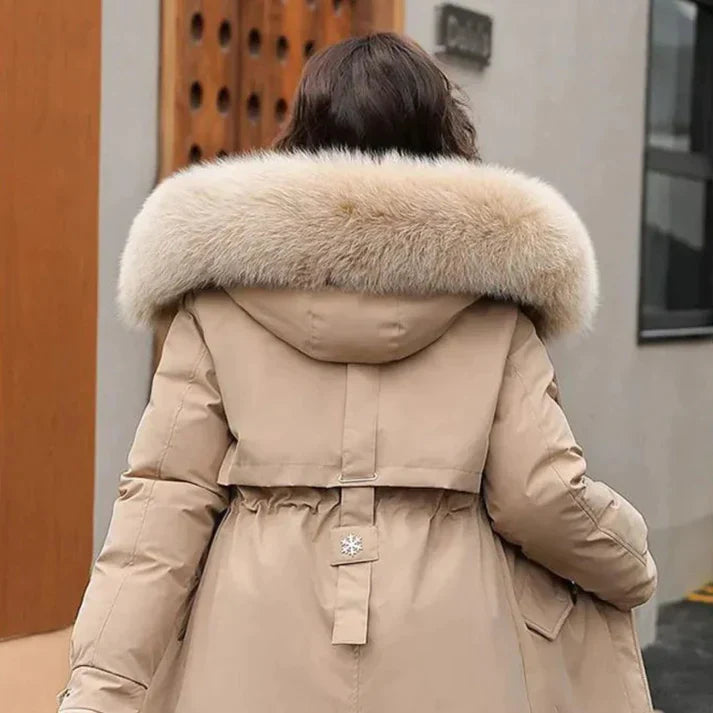 Veste Femme Hiver Chaude avec Capuche et Doublure en Laine 4