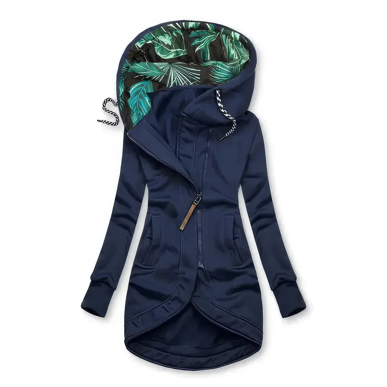 Veste Femme Imperméable à Capuche Détails Tropicaux Résistante 6
