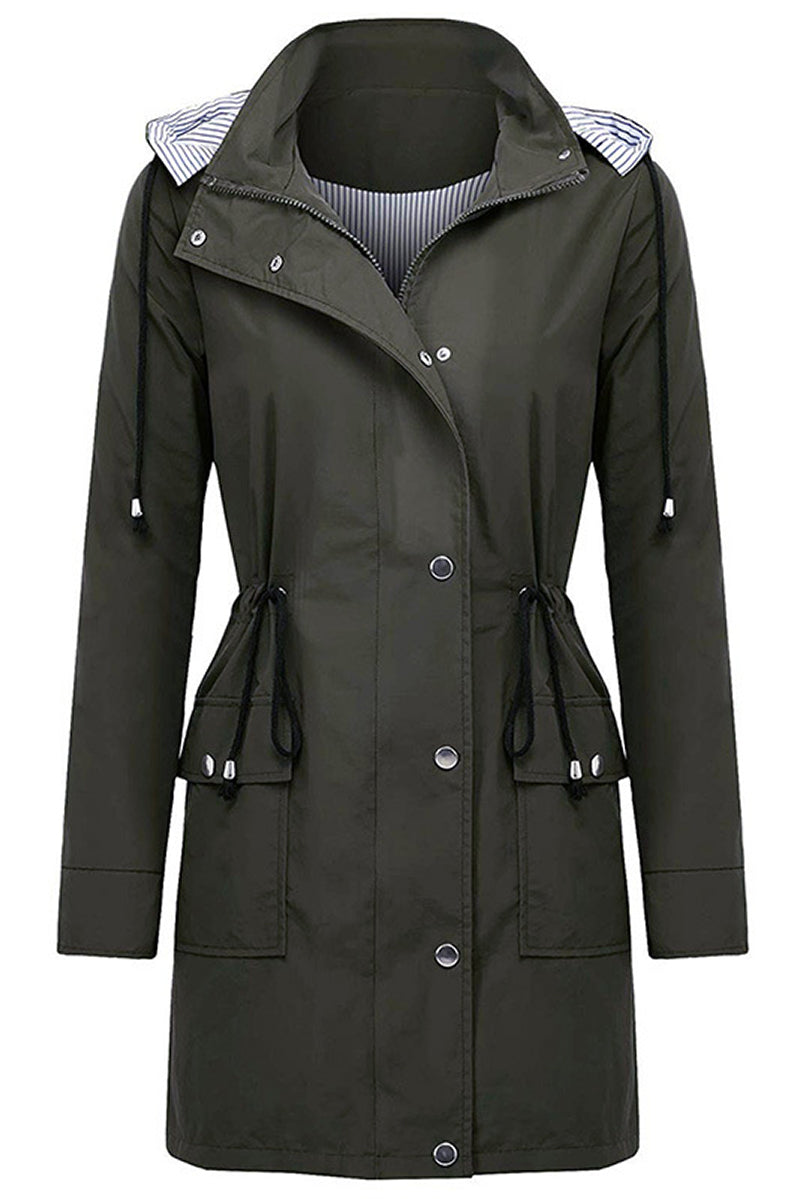 Veste Femme Légère avec Capuche et Taille Ajustable 8