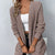 Veste Femme Longue Élégante en Tissu Pratique pour Hiver