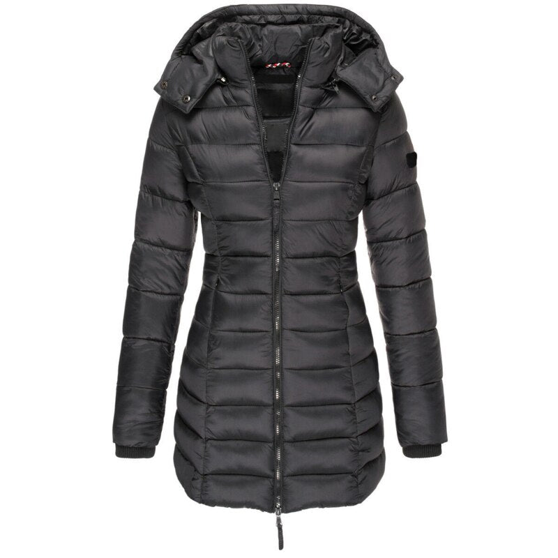 Veste Femme Matelassée avec Capuche 2
