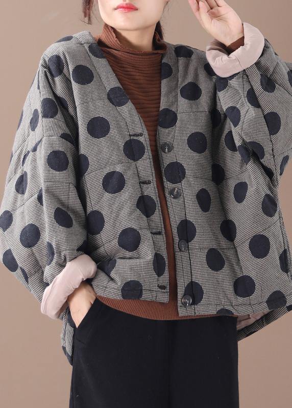 Veste Femme Parka À Carreaux Design Unique Col En V 0