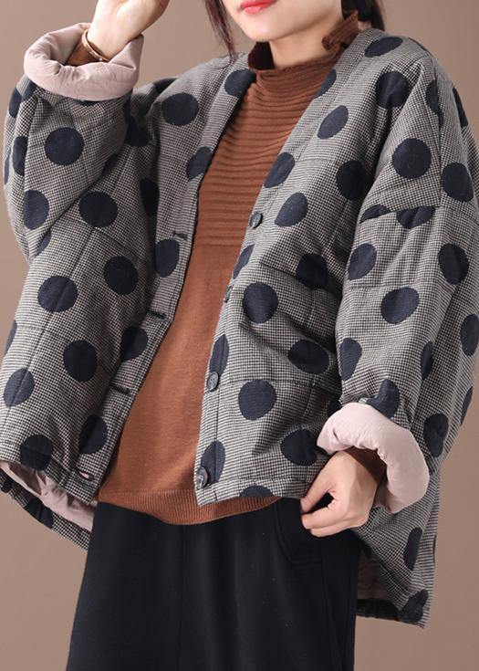 Veste Femme Parka À Carreaux Design Unique Col En V 2