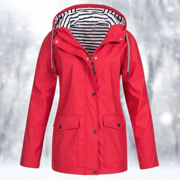 Veste Femme Protection Contre Les Intempéries Ajustée Tissu Résistant 5