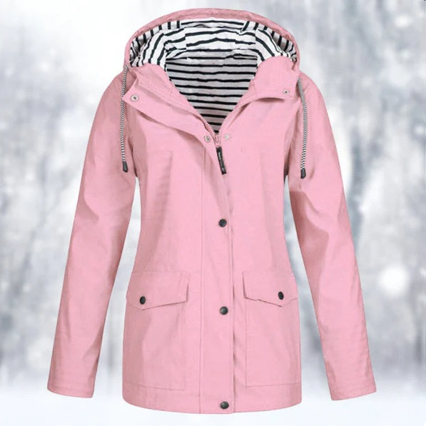 Veste Femme Protection Contre Les Intempéries Ajustée Tissu Résistant 6