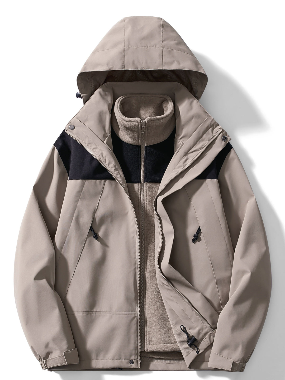Veste Hiver Femme À Capuche 3 En 1 Moderne 11