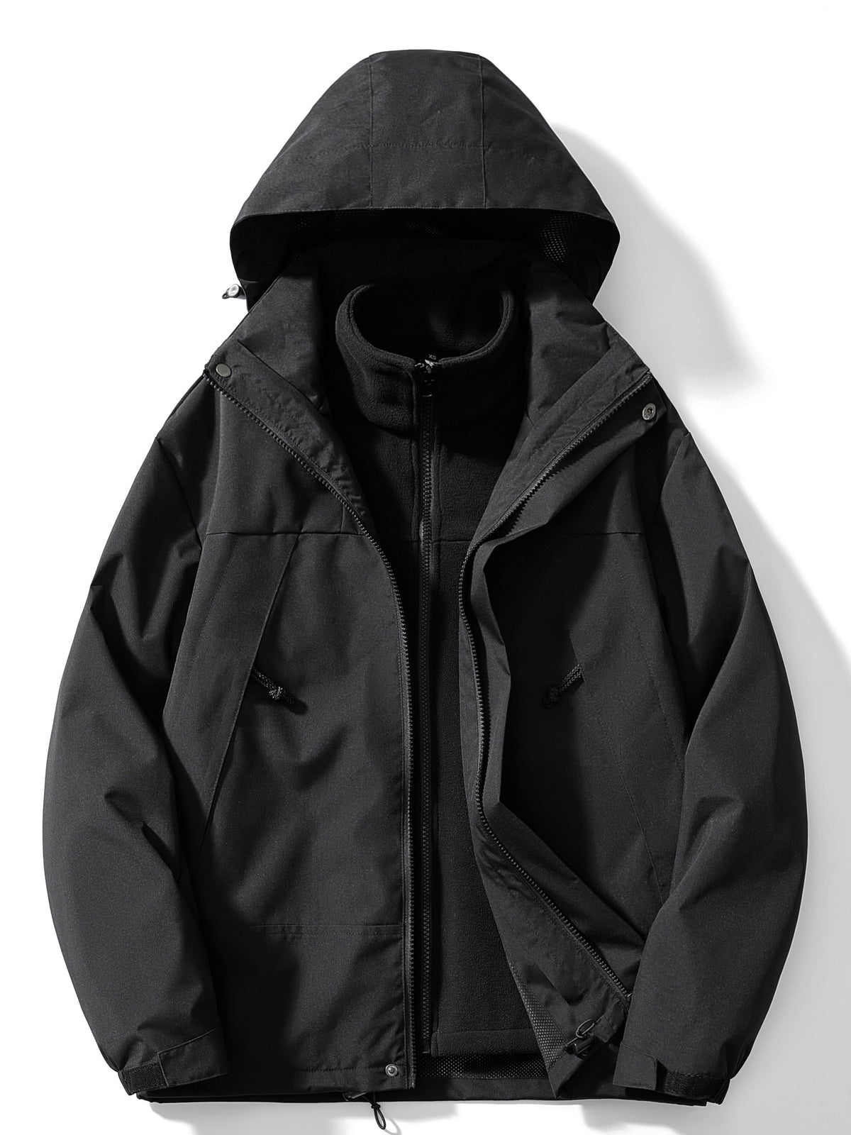Veste Hiver Femme À Capuche 3 En 1 Moderne 3