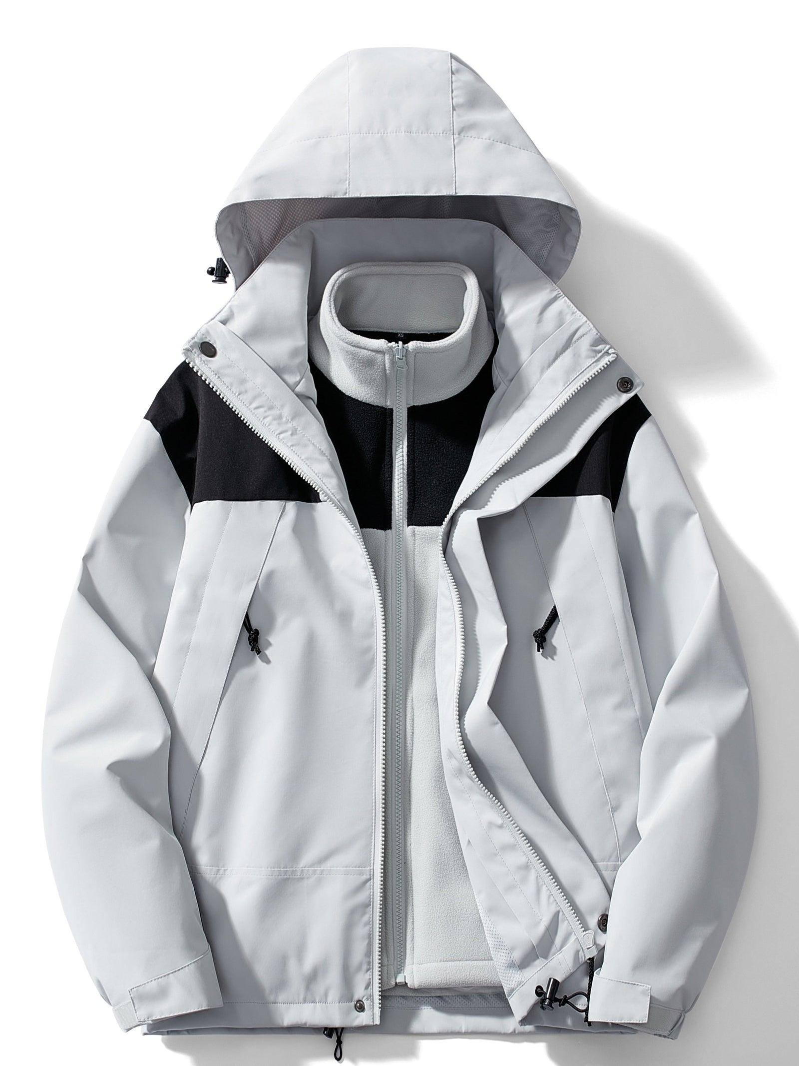 Veste Hiver Femme À Capuche 3 En 1 Moderne 9