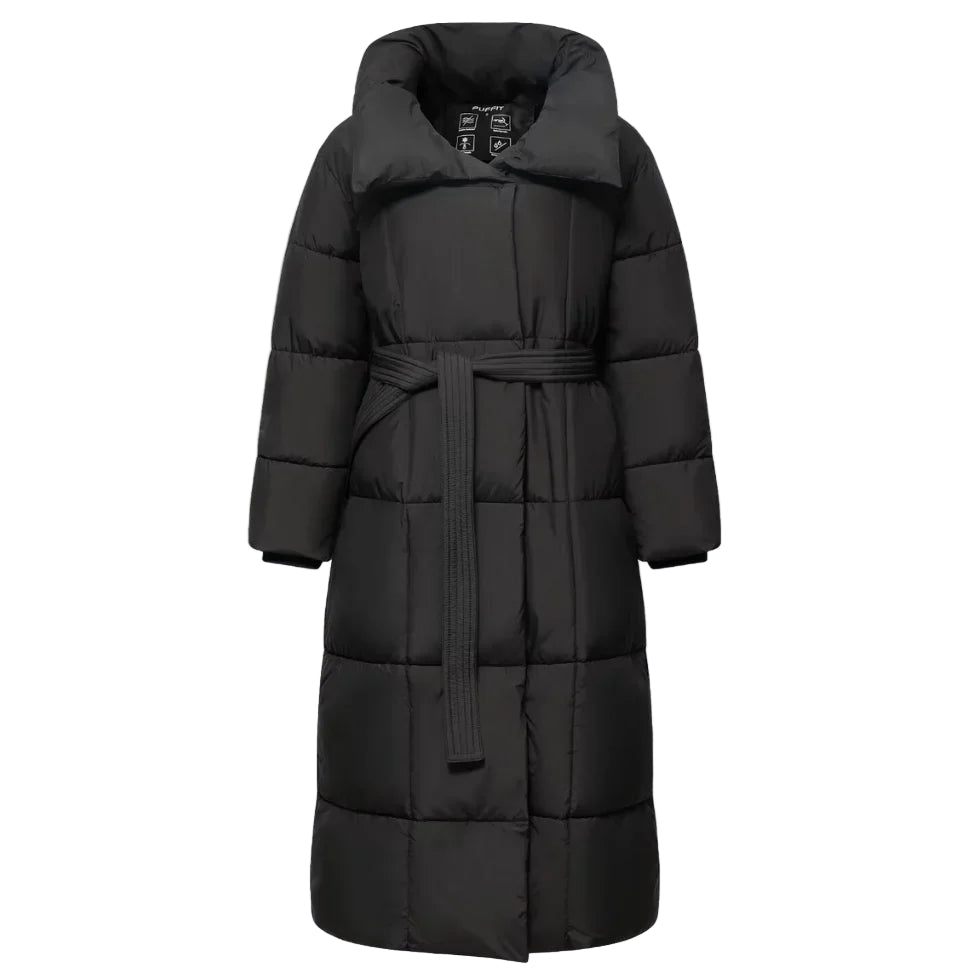 Veste Hiver Femme Longue Ceinturée Chic 1