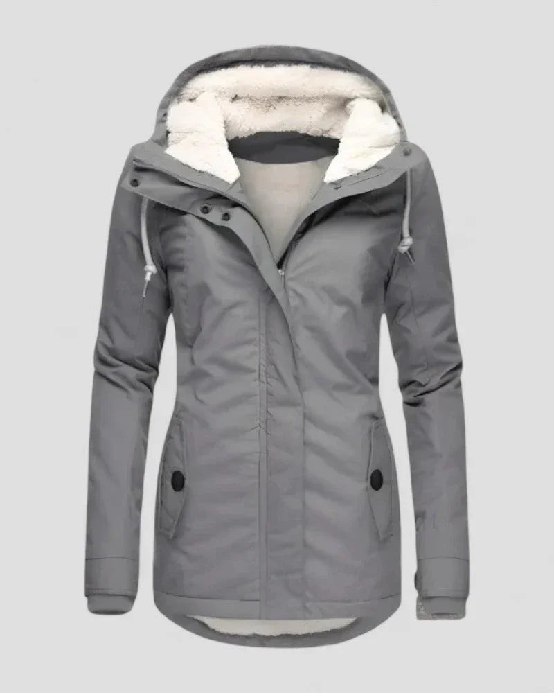 Veste Hiver Femme Mi-Longue Imperméable Moderne 0
