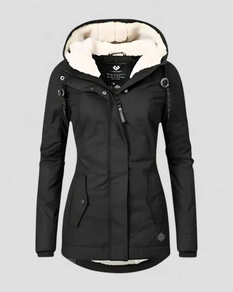 Veste Hiver Femme Mi-Longue Imperméable Moderne 1