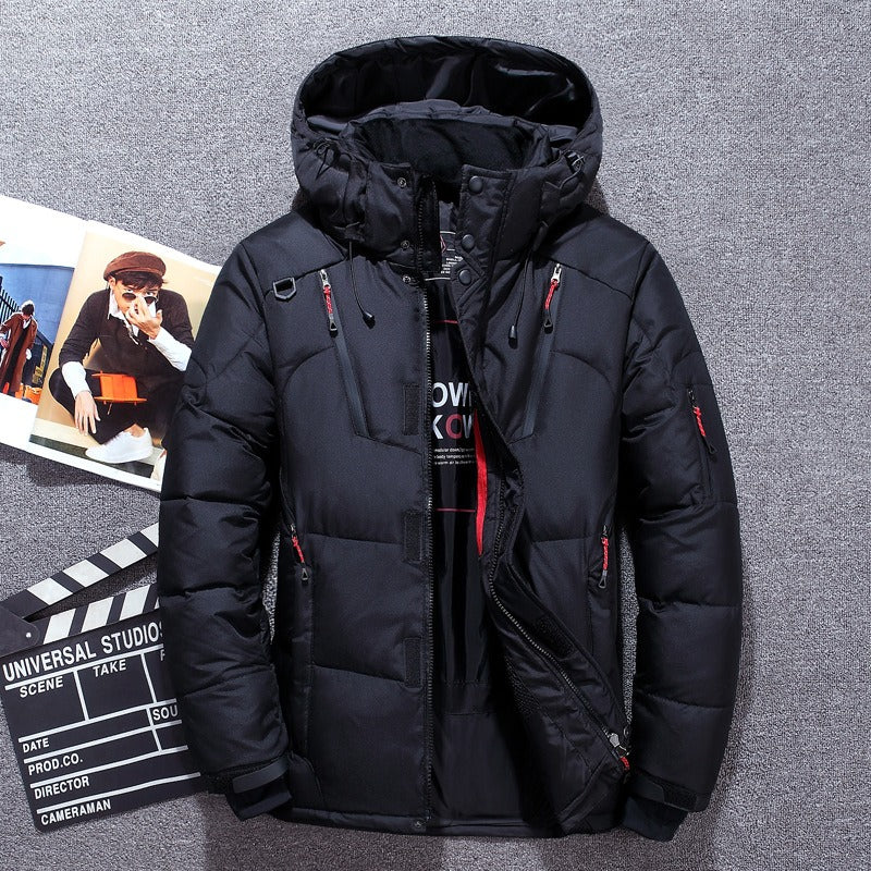 Veste Hiver Femme Moderne Avec Capuche Silhouette Ajustée 1