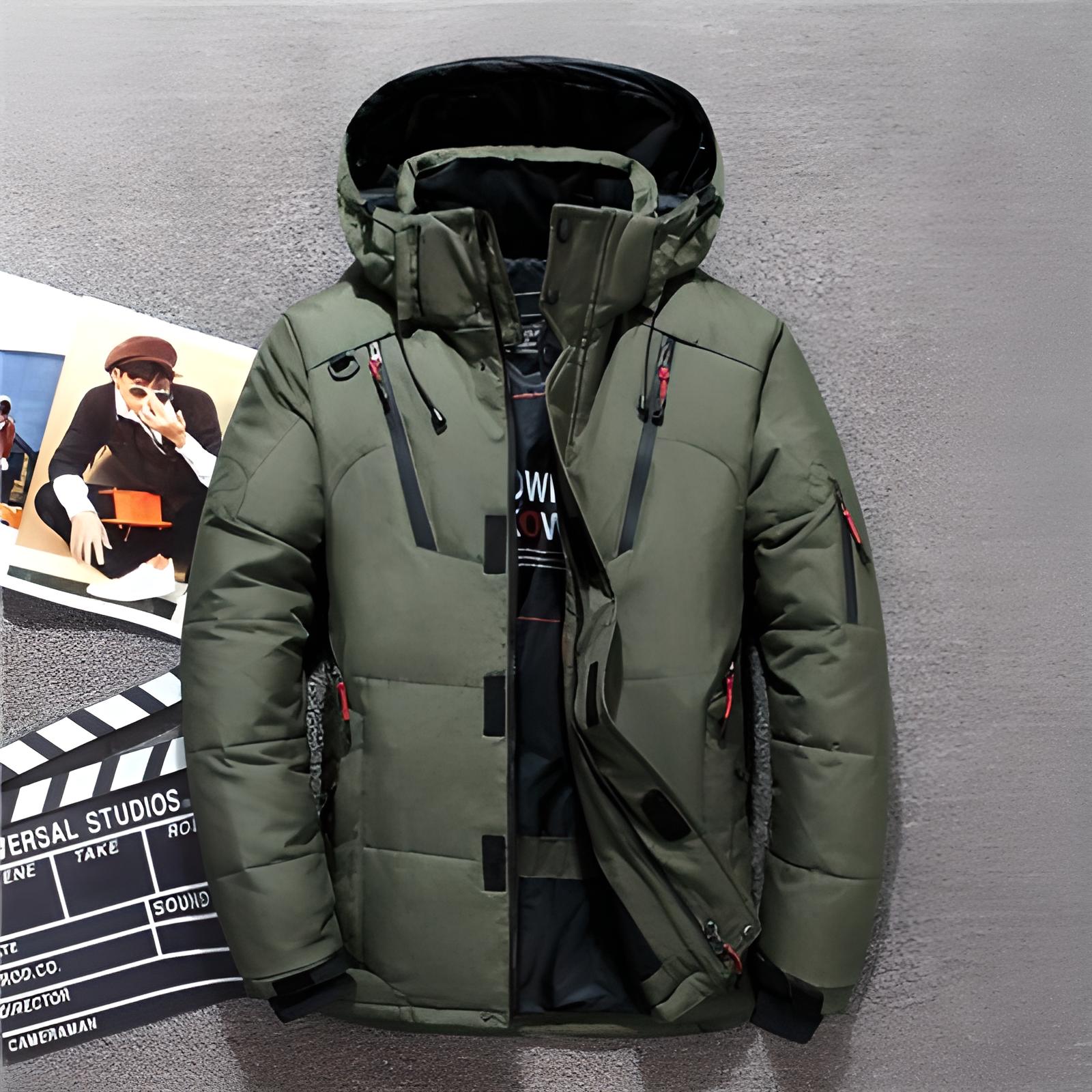 Veste Hiver Femme Moderne Avec Capuche Silhouette Ajustée 3