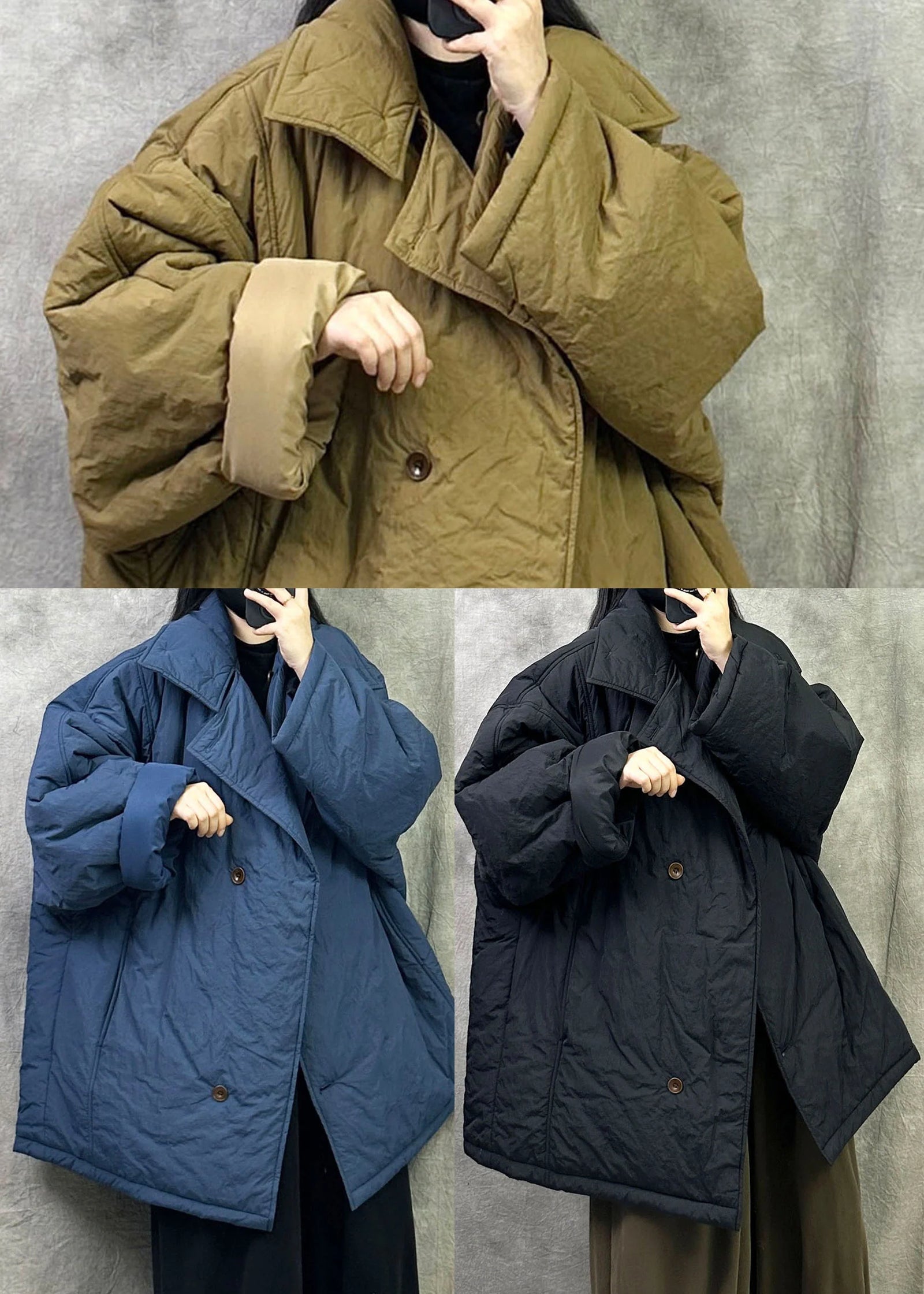 Veste Hiver Femme Oversize Décontractée pour Un Look Urbain 4