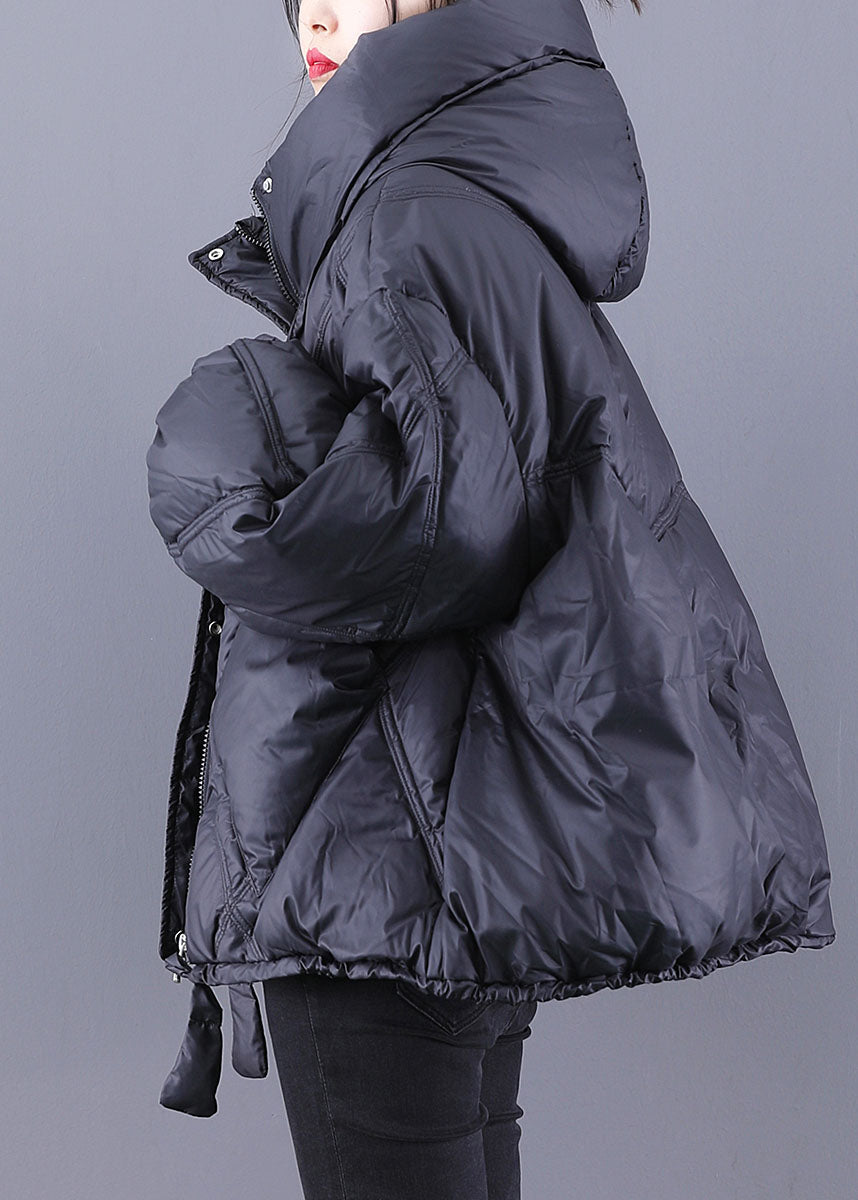 Veste Hiver Femme à Capuche en Duvet, Coupe Ample et Zippée 6