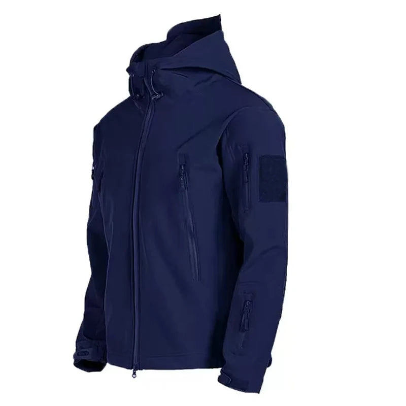 Veste Hiver Homme Imperméable Softshell Avec Doublure Polaire 10