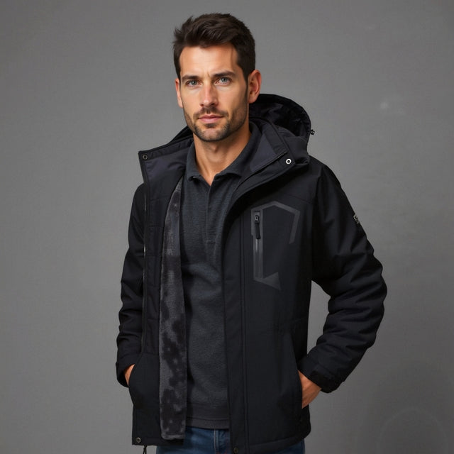 Veste Hiver Homme Imperméable et Coupe-Vent Polyvalente 1