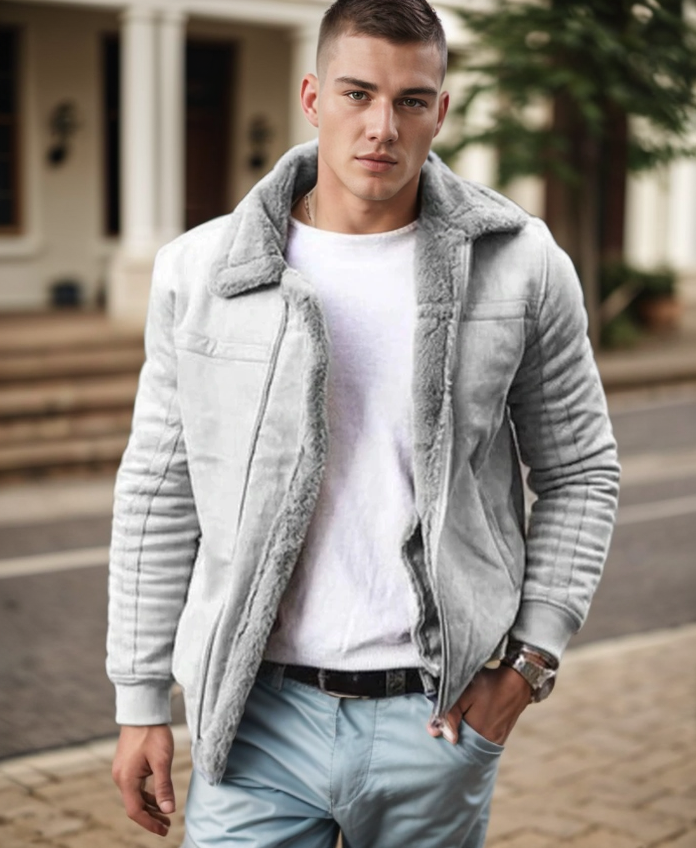 Veste Hiver Homme Moderne Isolée avec Design Pratique 1