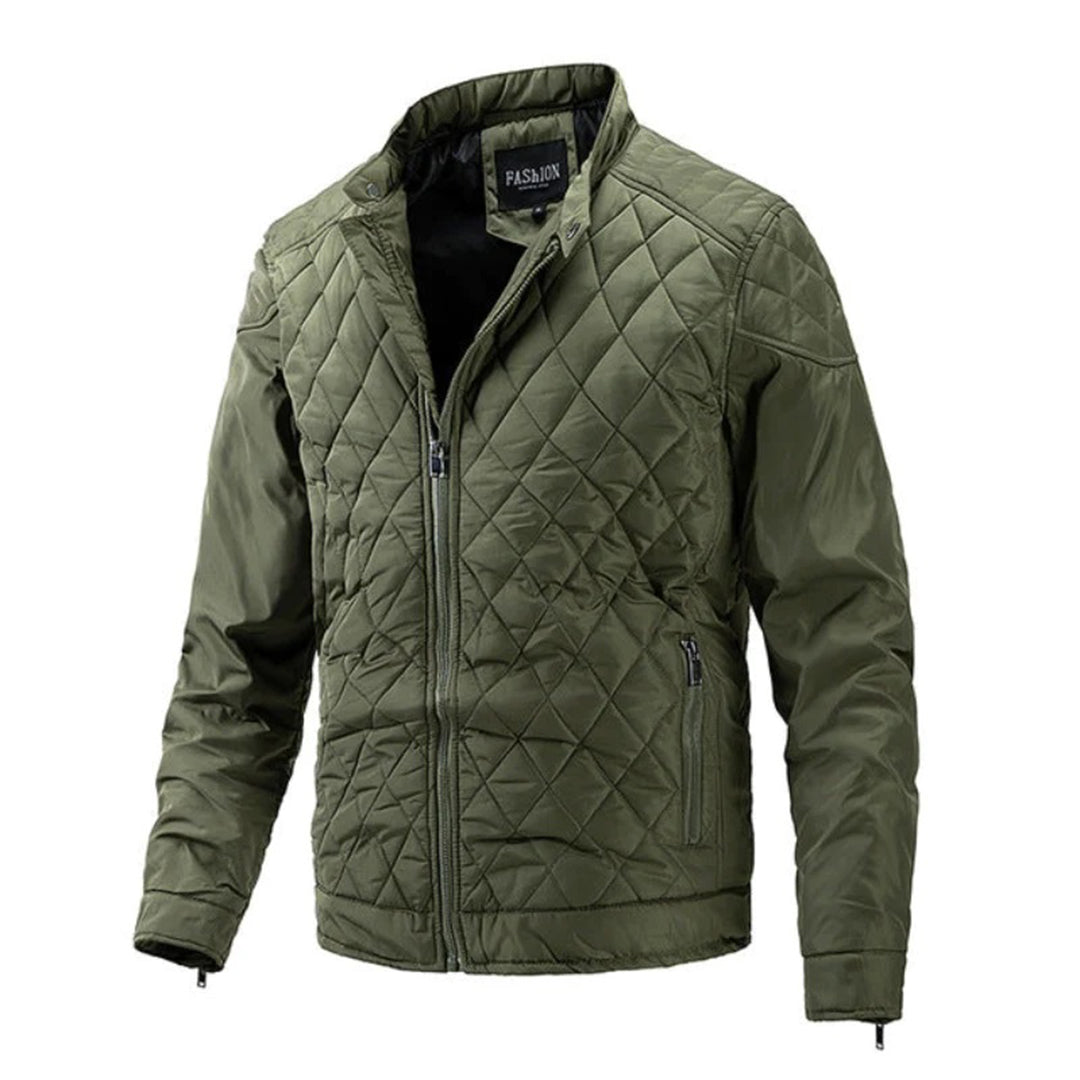 Veste Homme Bomber à Motif Losanges Style Intemporel 3