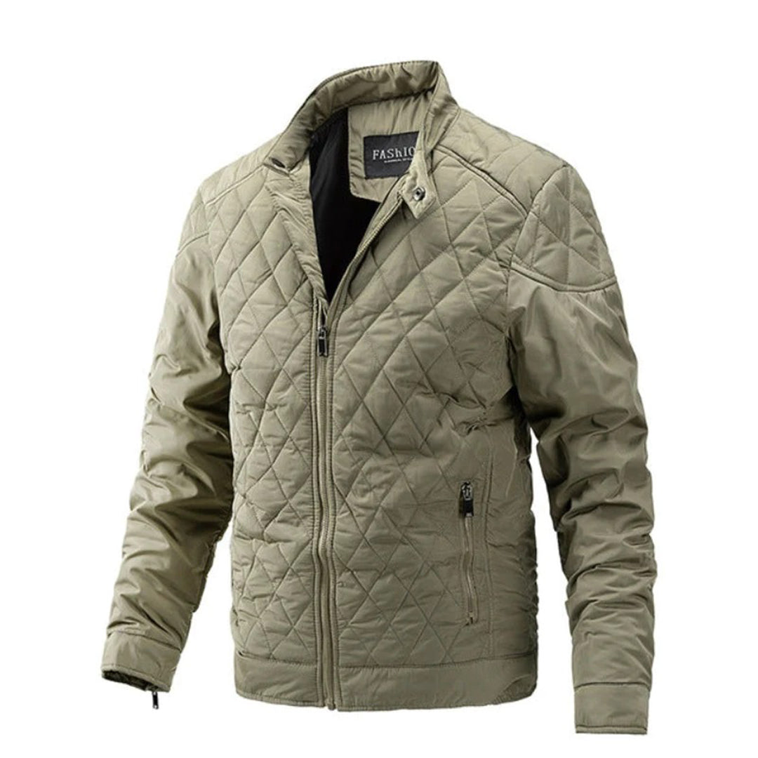 Veste Homme Bomber à Motif Losanges Style Intemporel 4