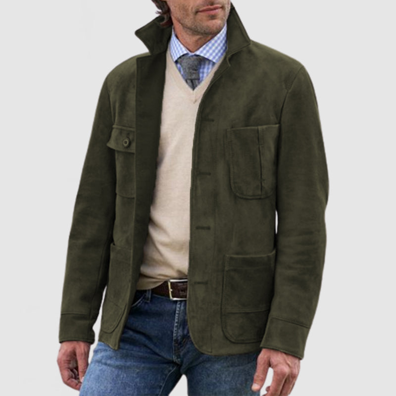 Veste Homme Casual Rétro en Coton pour Sorties Décontractées 2
